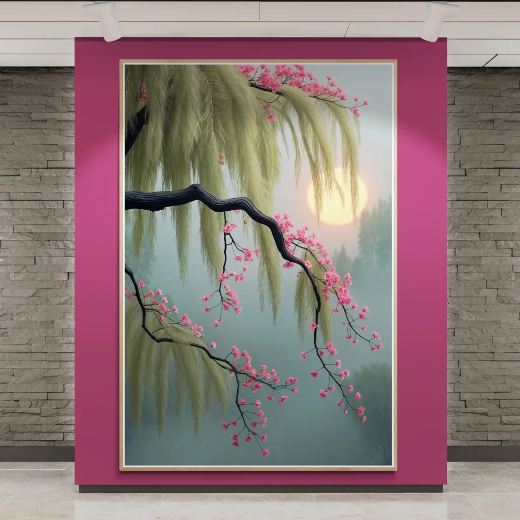 art-gallery-wall-with-brick-background art-gallery-wall-with-brick-background